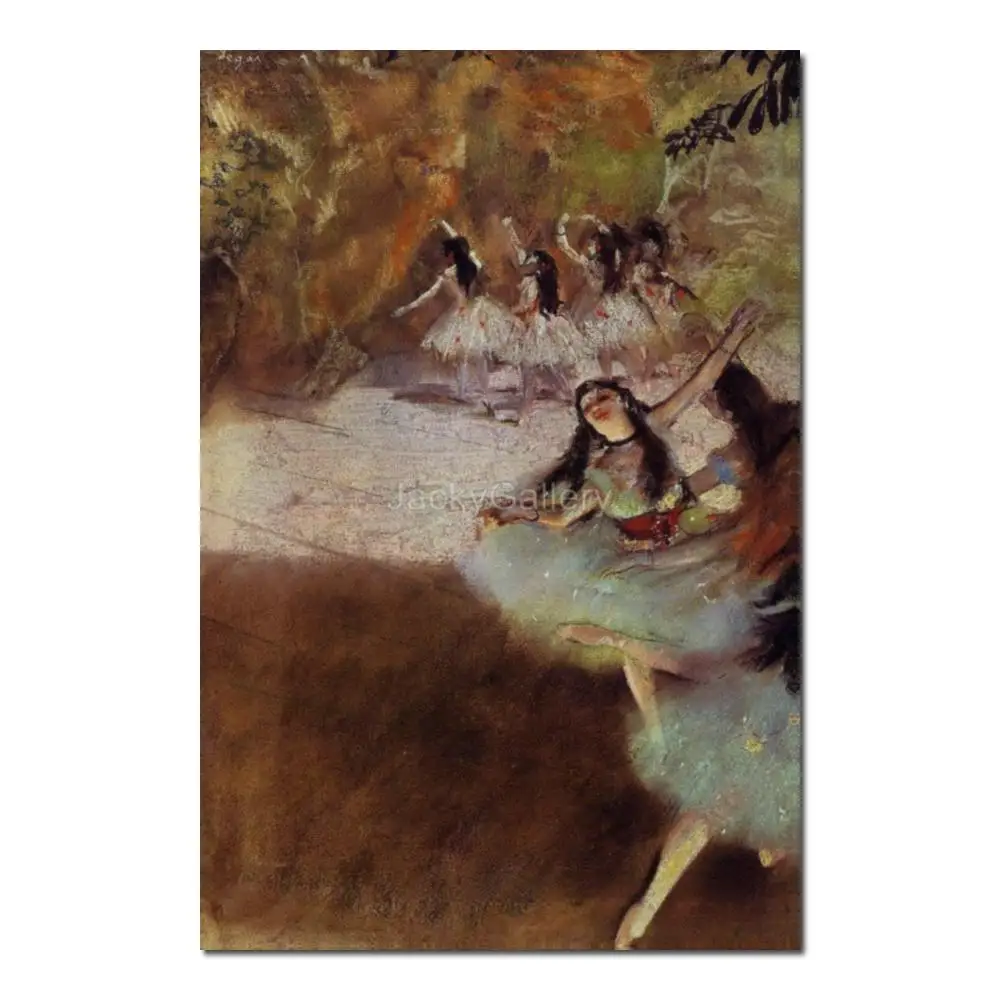 

Фигурная сцена, традиционная картина на масле, холст Эдгар Дега, ручная роспись, произведение искусства для демонстрации ресторана