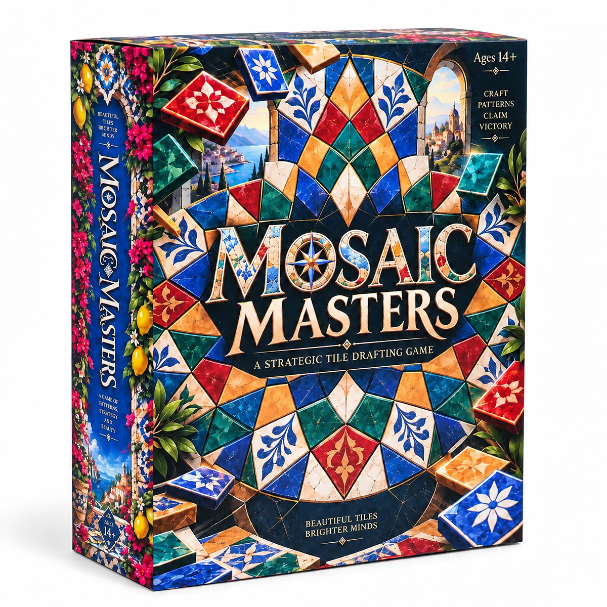 Strategy Board Game - MOSAIC MASTERS Strategic Tile Drafting Board