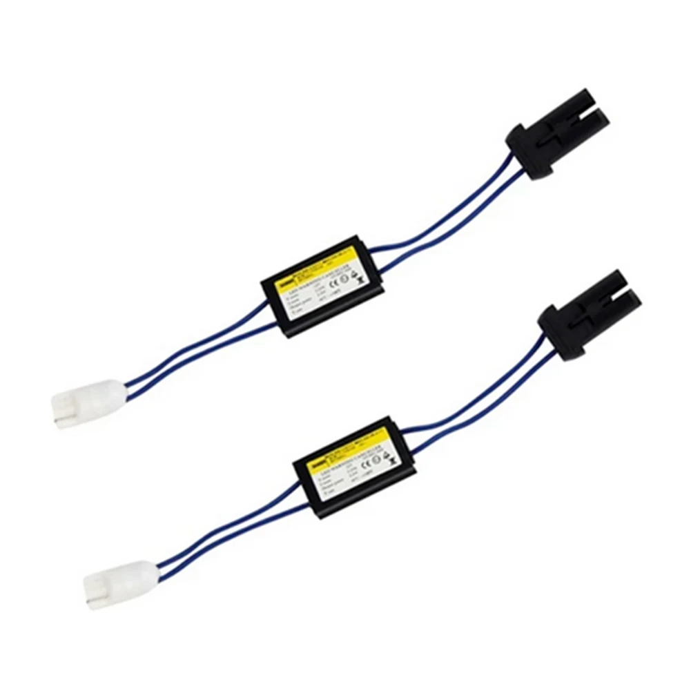 

2pcs Car Lights Canbus Cable Warning Canceller Decoder Eliminates Light Faults 12V LED Load Resistance Warning Decoder