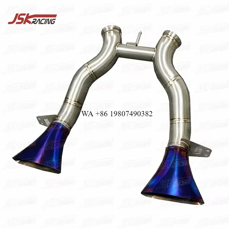 Wmwmnu Titanium Alloy Exhaust Downpipe for 650S 625C 675LT 2014-2017 High Performance Muffler Pipe Auto Parts