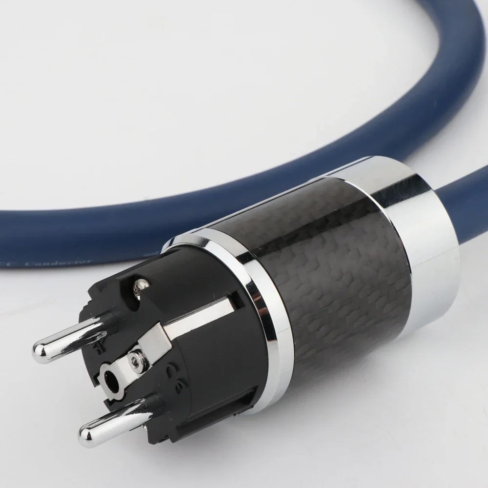 

Preffair Hight Quality OCC COPPER Main power cable with WCF4 Carbon Fiber EU connectors plug