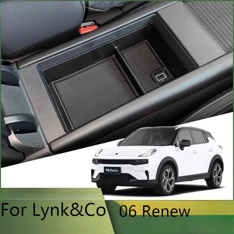 For Lynk & Co 06 2025 Renew Armrest Box Storage Box  Fuel Version Modified Storage Box Central Control
