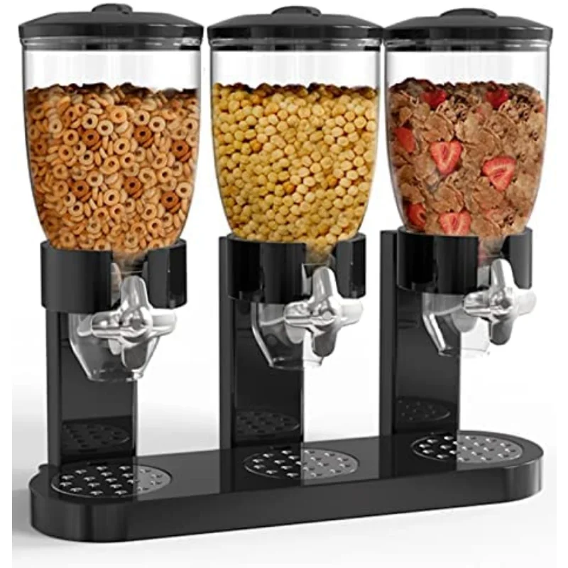 Food Storage Cereal Dispenser Containers Storage Candy Dry Food Container Countertop Rotating Knob for Candy Nuts Rice Granola