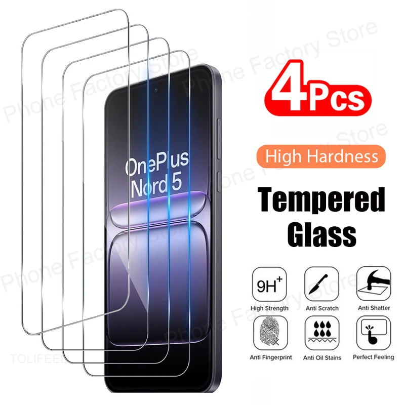 4PCS Tempered Glass…
