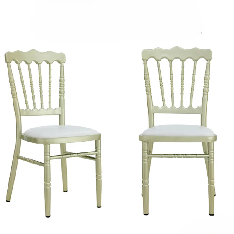 Banquet Luxury Hotel Chairs Elegant White Supplies Wholesale Modern Church Wedding Chair Trone Mariage Furniture 10 Pieces