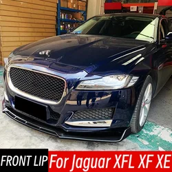 For Jaguar XFL XF XE Front Bumper Lip Chin Spoiler Splitter Diffuser Protective Cover Car Exterior Tuning Accessories Part