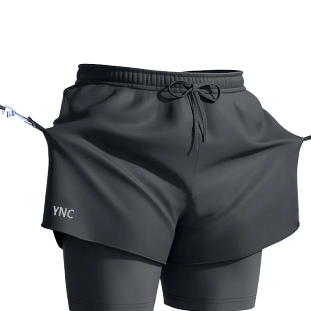 

YNC Trunks, Mens Swim Trunks with Compression Liner 5.5" Inseam Swim Shorts Quick Dry Shorts