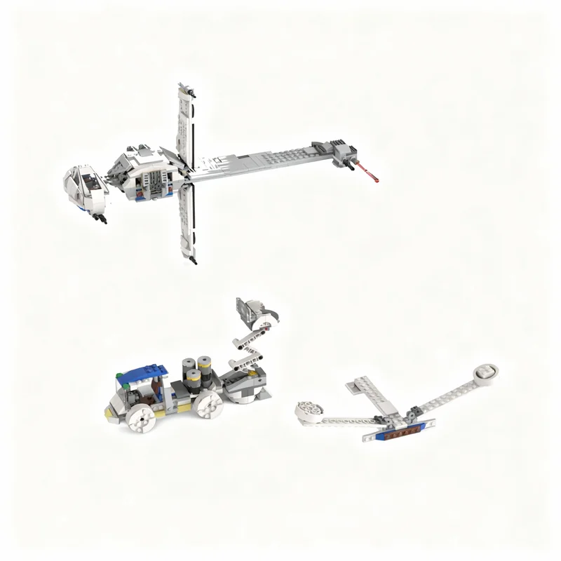 539pcs MOC B Wing Rebel Base Alternate Build Model Building Blocks Construction Toys Christmas Gift DIY Education Kids Idea