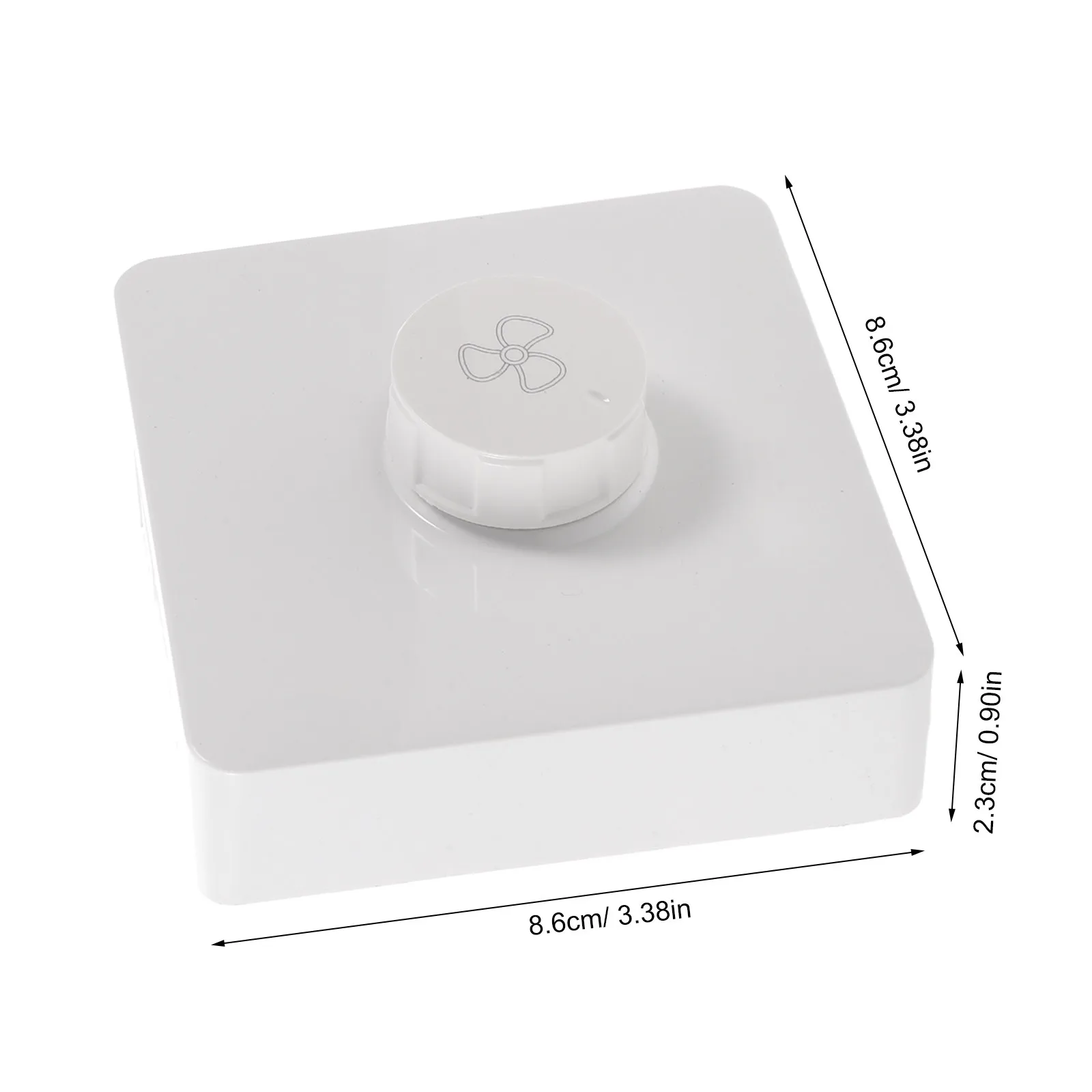 Ceiling Fan Speed Controller Rotary Wall Switch 10A 86 Type Mechanical Knob Adjustable Plastic Wall Plate