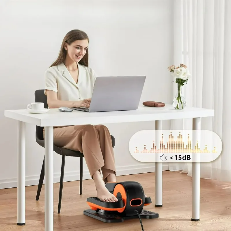 

Quiet Under Desk Elliptical Machine Sturdy Steel Frame For Home Office Leg Fitness Training