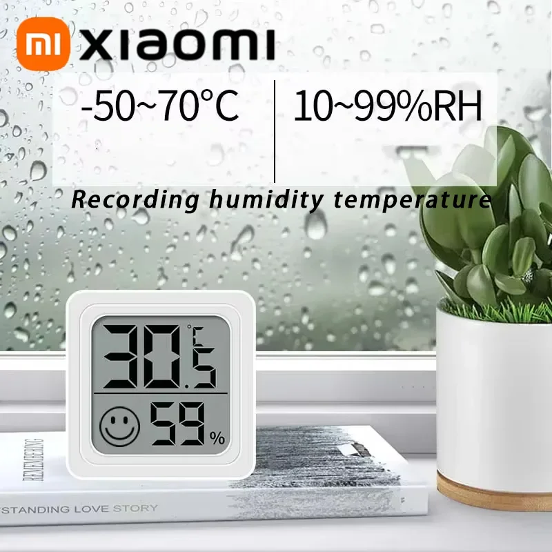 Xiaomi Mijia Mini LCD Digital Thermometer Hygrometer Indoor Room Temperature Humidity Meter Sensor Gauge Weather Station4PCS Set