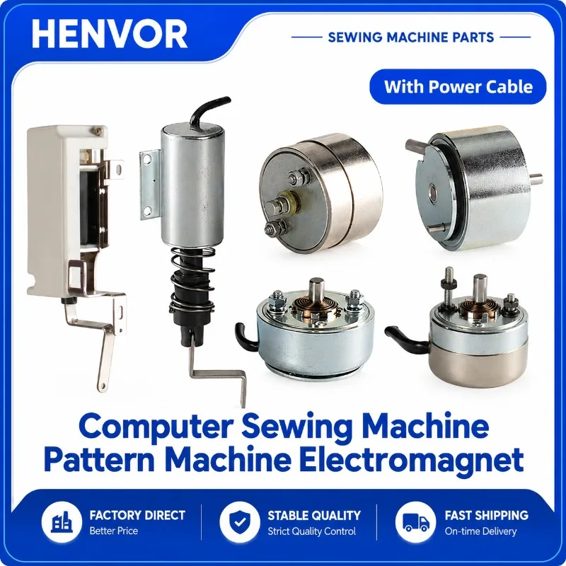 HENVOR Electromagnet Assembly for Computer Pattern Sewing Machine Thread Loosening Cutting Scanning and Thread Dialing Parts