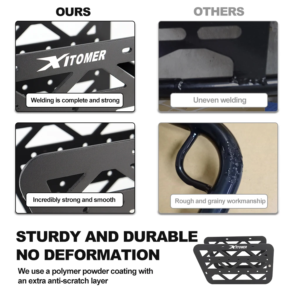 Motorcycle Saddlebag Support Racks Fit For Super73 S2 Mounting Brackets Pannier Racks Side Carrier Aluminum