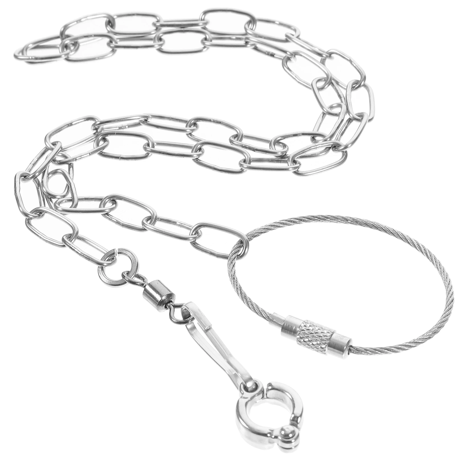 

Parrot Bird Foot Chain Stainless Steel Adjustable Birds Harness Suspenders White