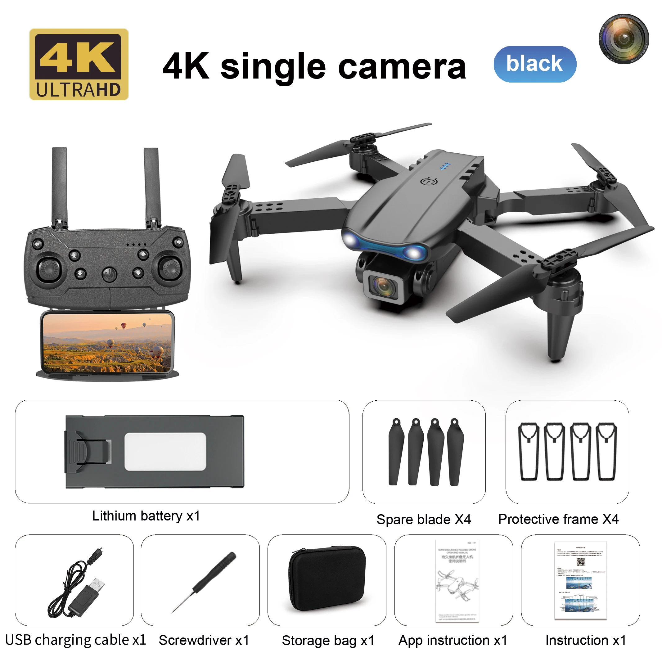 2026 Nieuwe E99 MAX Drone Fabriek Professionele 8K HD 4.3 "Afstandsbediening Headless Modus Helikopter 360 Flip Quadcopter Kid speelgoed Geschenken