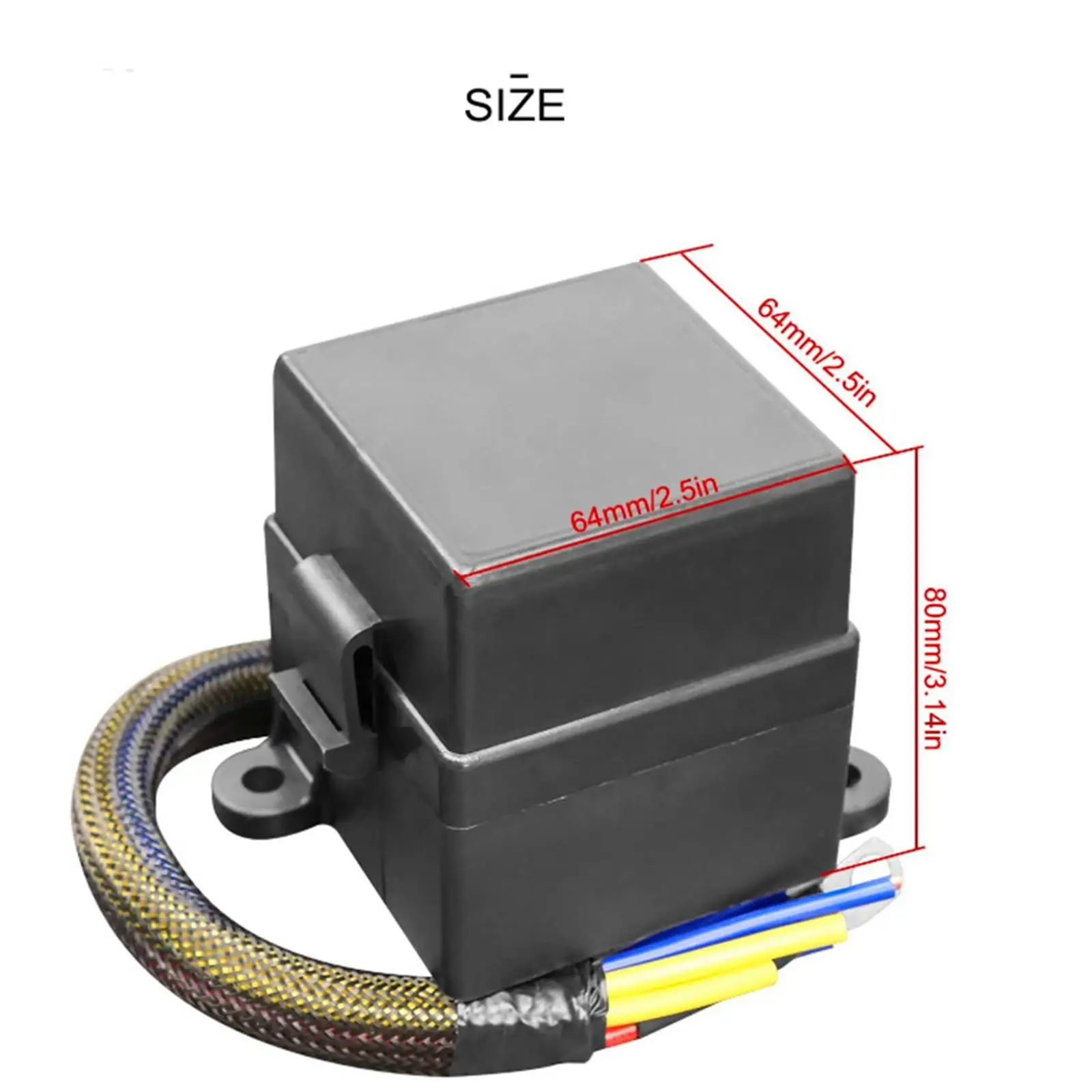 Fuse Relay Box Waterproof Pre Wired Holder Block Parts 12V 6 Atc Fuse Holder 2 Relay Slots for Car Marine RV Boat Truck