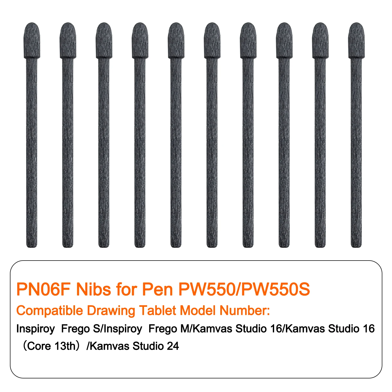 

Replacement Standard PN06/F Felt Nibs Suitable for Huion Digital Drawing Tablet kamvas 22/Kamvas 24 Plus/Kamvas Pro 13 (2.5K)etc