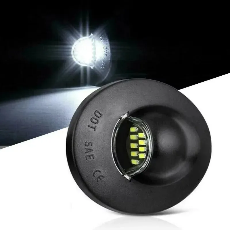 ل LED رقم الترخيص لوحة ضوء D F-150 90-14 Superduty F-250 F350 F-450 F-550 90-16 إكسبيديشن 97-02 الحارس 83-11 2 قطعة