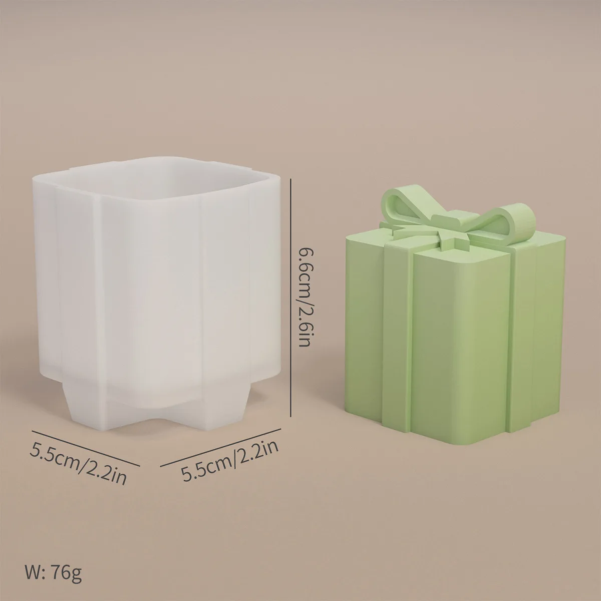 

Christmas gift series scented candle silicone mold