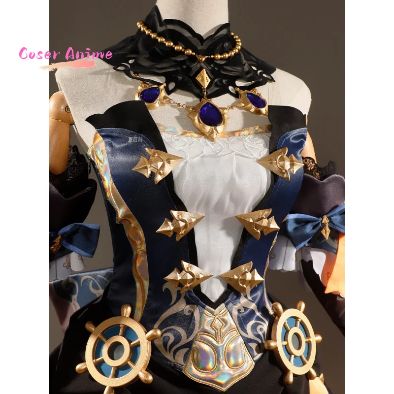 Game Genshin Impact Navia Cosplay Costume Uniform Halloween Carnival Party Christmas Play Role Clothes Clothing - Image 4
