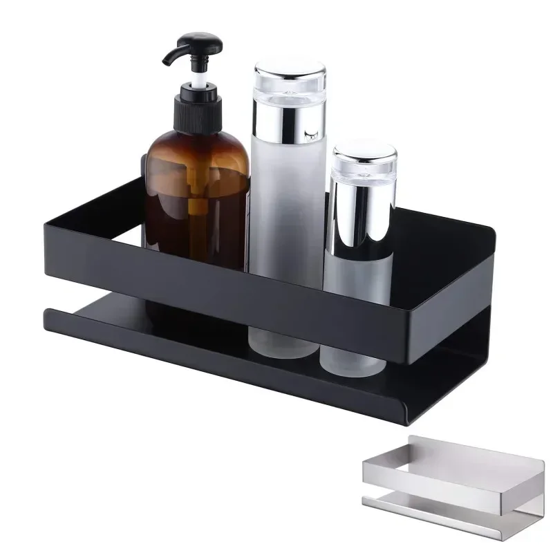 Bathroom 304 Stainless Steel Storage Rack, Toilet Storage Rack, Kitchen Storage Rack, No Stamping Wall Mounted Storage Rack