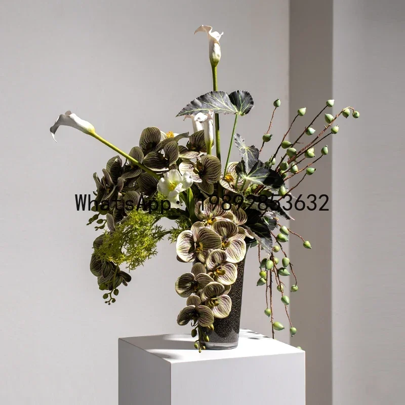 X2 modern light luxury high-end vase ornament large flower arrangement decoration fairy garden
