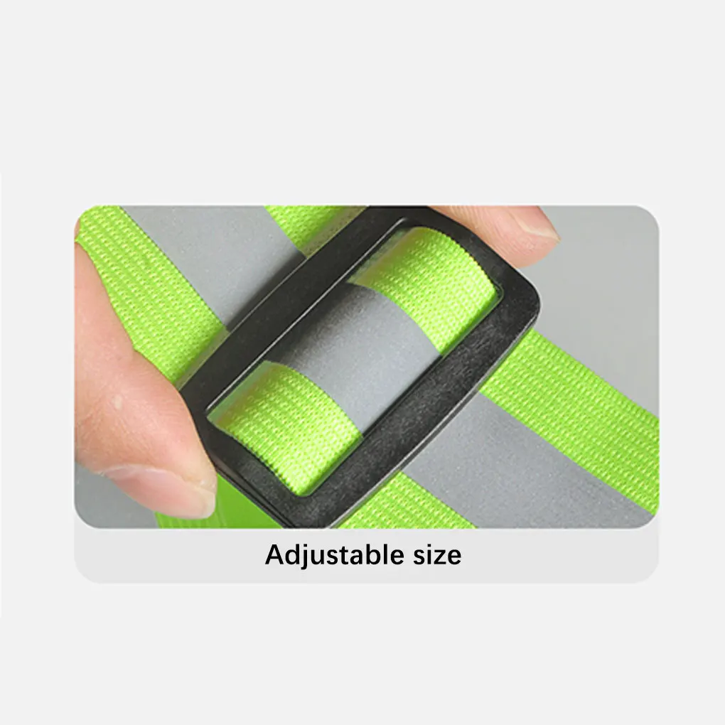 LED Reflective Vest Straps Elastic Belt 3 Modes Highlight Clothing Safety Gear Men Women Outdoor Night Running Accessories