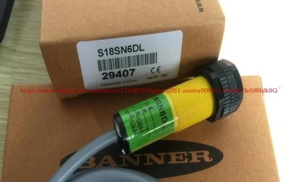 100% NEW S18SN6DL M18 photoelectric switch lens reflection object sensor switch sensor 10-30V