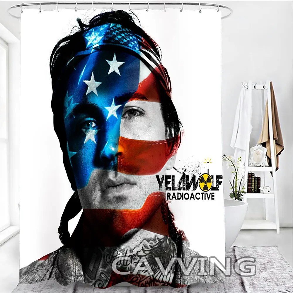 Yelawolf 3D Shower Curtains Waterproof Bathroom Curtain Anti-slip Bath Mat Set Toilet Rugs Carpet  Home Decor  H02