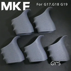 5 Pieces Tactical Glock Rubber Grip Glove Pistol Protective Sleeve For Glock G19 G17 G18 G47 Pistol Handle Anti-Slip Gun Glove