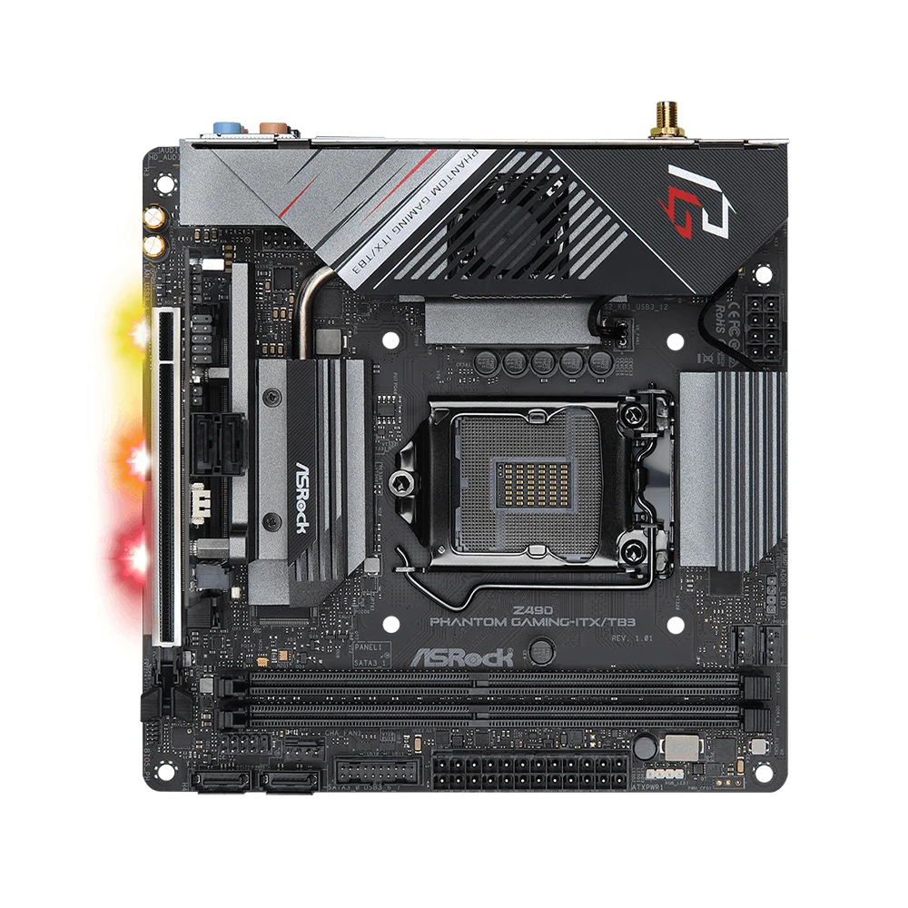 ASRock Z490 ITX Motherboard Supports i9-11900KF 10900K i7-11700K 10700F i5-11600 10400 CPU DDR4 4666MHz+ M.2 NVME HDMI Mini ITX