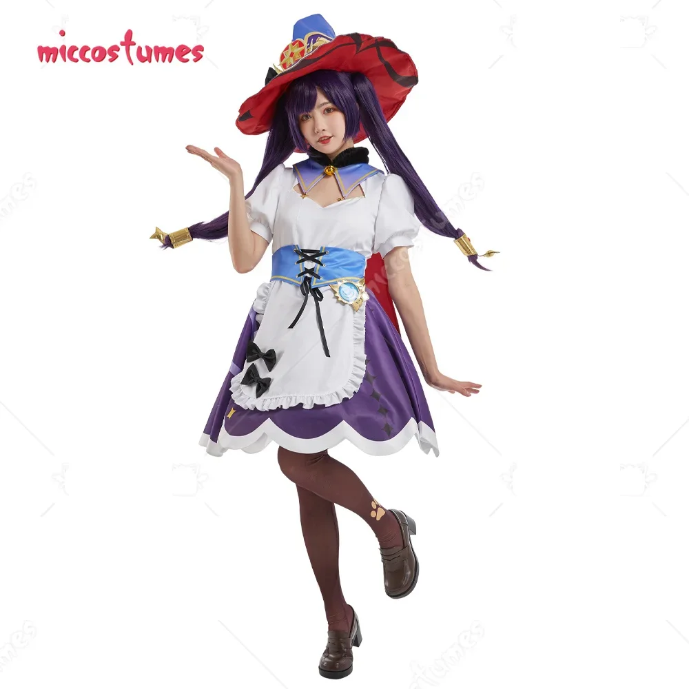 

Women Game Maid Dress Uniform Set Cosplay Costume Outfits with Hat and Other Accessories