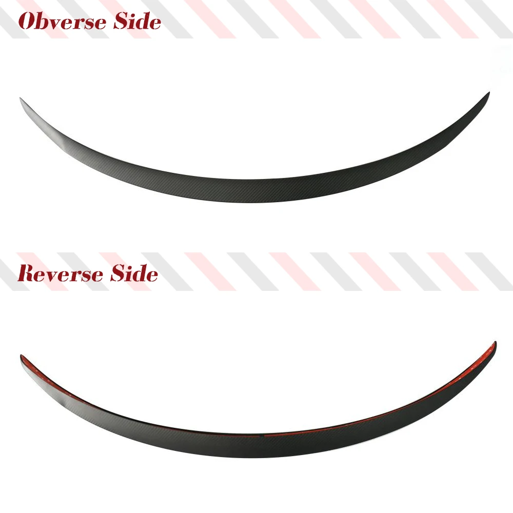 Car Rear Spoiler for Tesla Model 3 Highland 2023+ Matte Carbon Rear Spoiler Trunk Boot Lip Wing