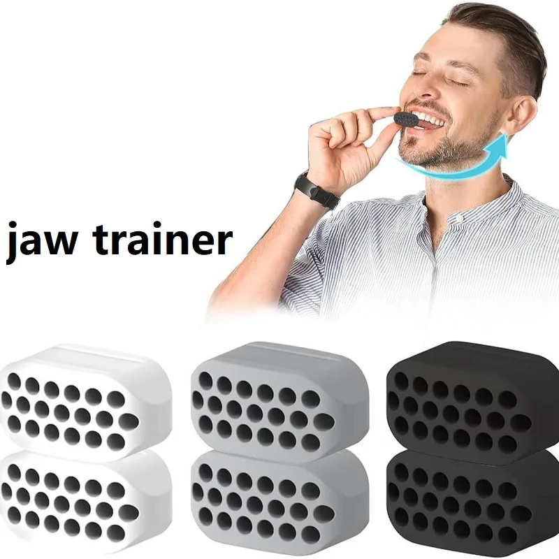 Entrenador de mandíbula, goma de mascar, entrenador de mandíbula, boca, mandíbula muscular masticable, culturismo, cara, boca, entrenador muscular LBJRXLQ01