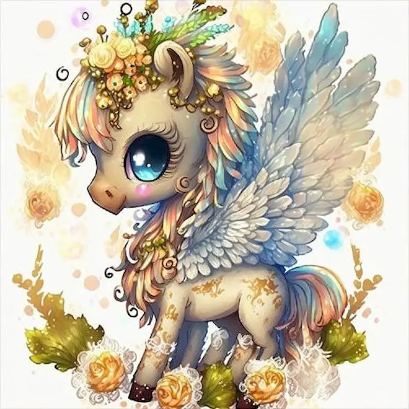 

GATYZTORY Diamond Embroidery Horse Animal New Arrival Painting Picture Rhinestones Diamond Mosaic Cross Stitch Handicraft