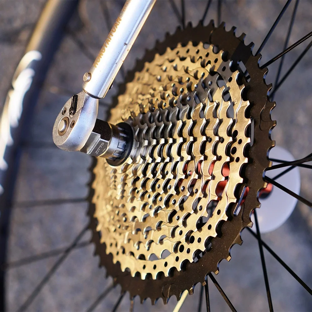 ZTTO Bicycle Cassette Remove Install Tool High Strength Steel Gear Wrench MTB Road Bike 8 9 10 11 12 13 speed HG XD MS Sprocket view 5
