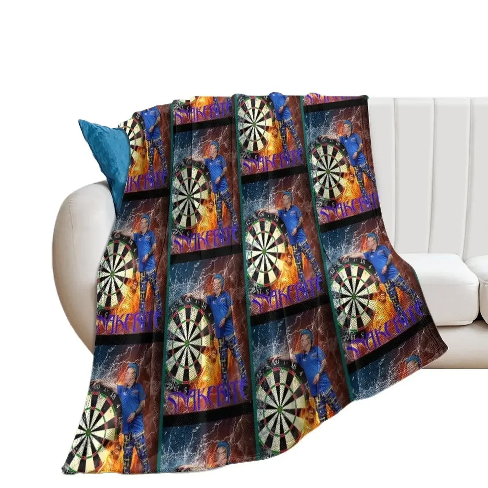 

Peter Wright Snakebite Graphic Throw Blanket Beautifuls Bed linens sofa bed Blankets