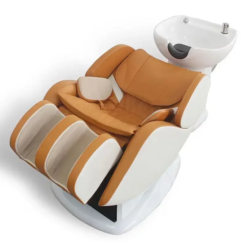

ls 04*electric rotating massage shampoo bed Barber shop flushing space capsule head treatment bed