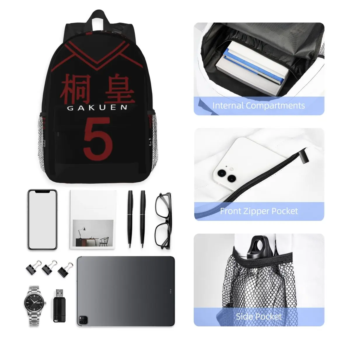 Basketball Kuroko No Basket Anime Backpack Student Boys Girls BookBag Men Women School Bag Computer Shoulder Bags