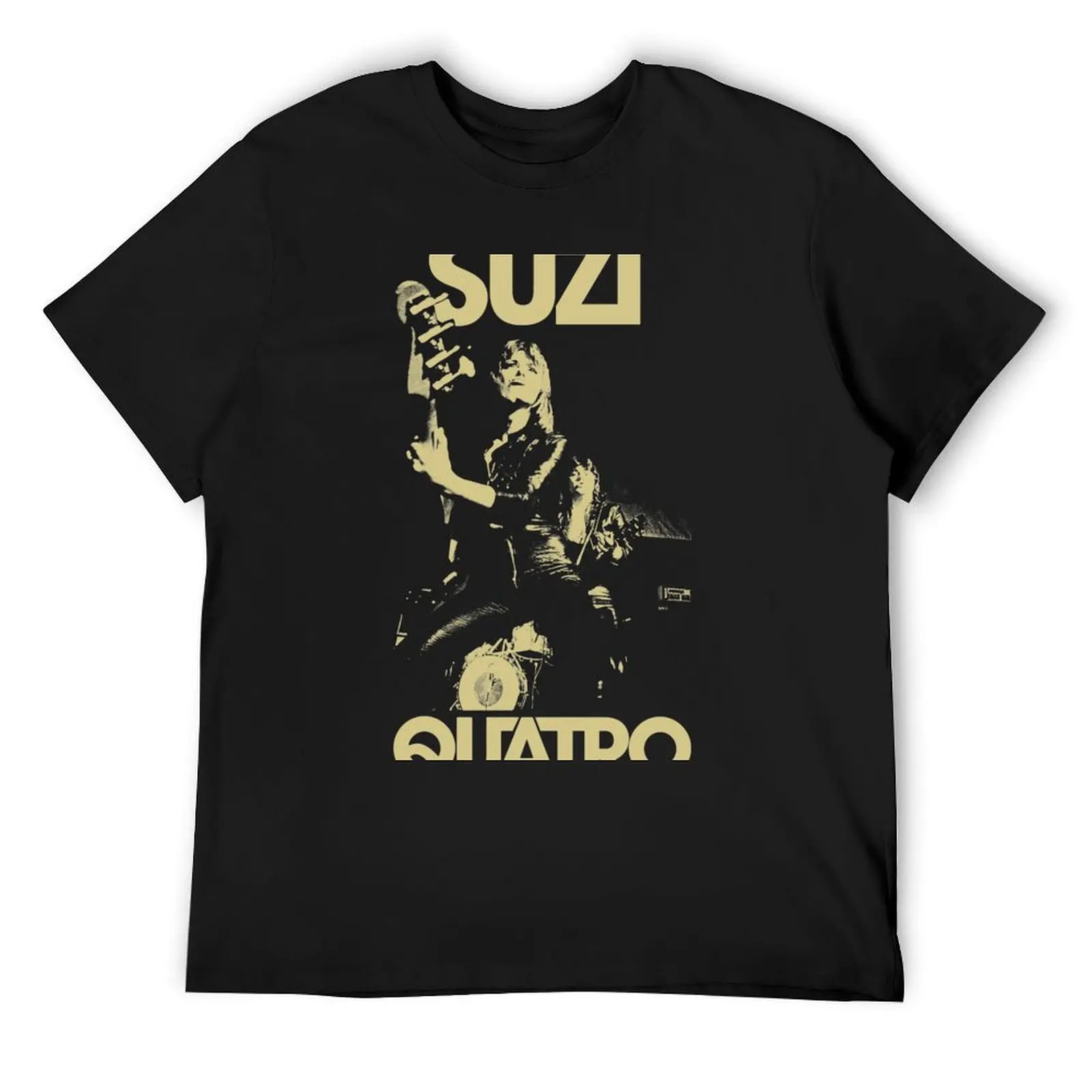 Suzi Quatro Rock and singing retro 2 T-Shirt cute tops vintage clothes aesthetic clothes cotton t shirt men