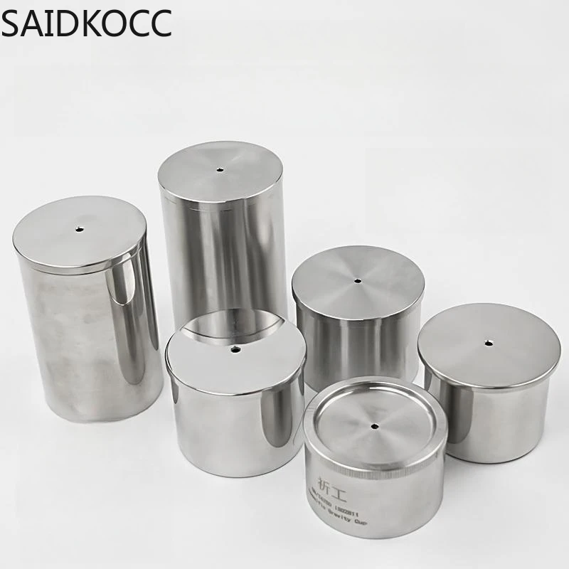 QBB Density Specific Gravity Cup Coating Density Cup Liquid Densimeter Pycnometer Aluminum Alloy/High-precision 37/50/100ML