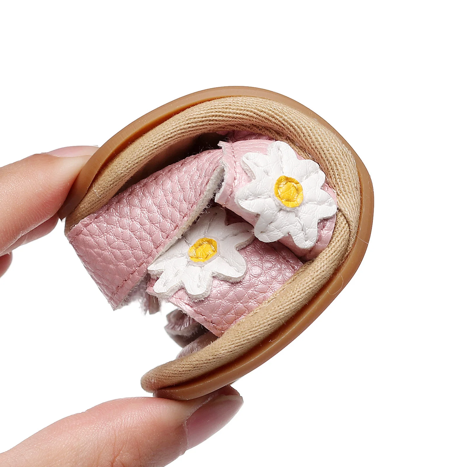 ma&baby 0-18M Summer Baby Girl Shoes  Newborn Infant Toddler Daisy Floral Pu Leather Sandals Soft Baby Shoes