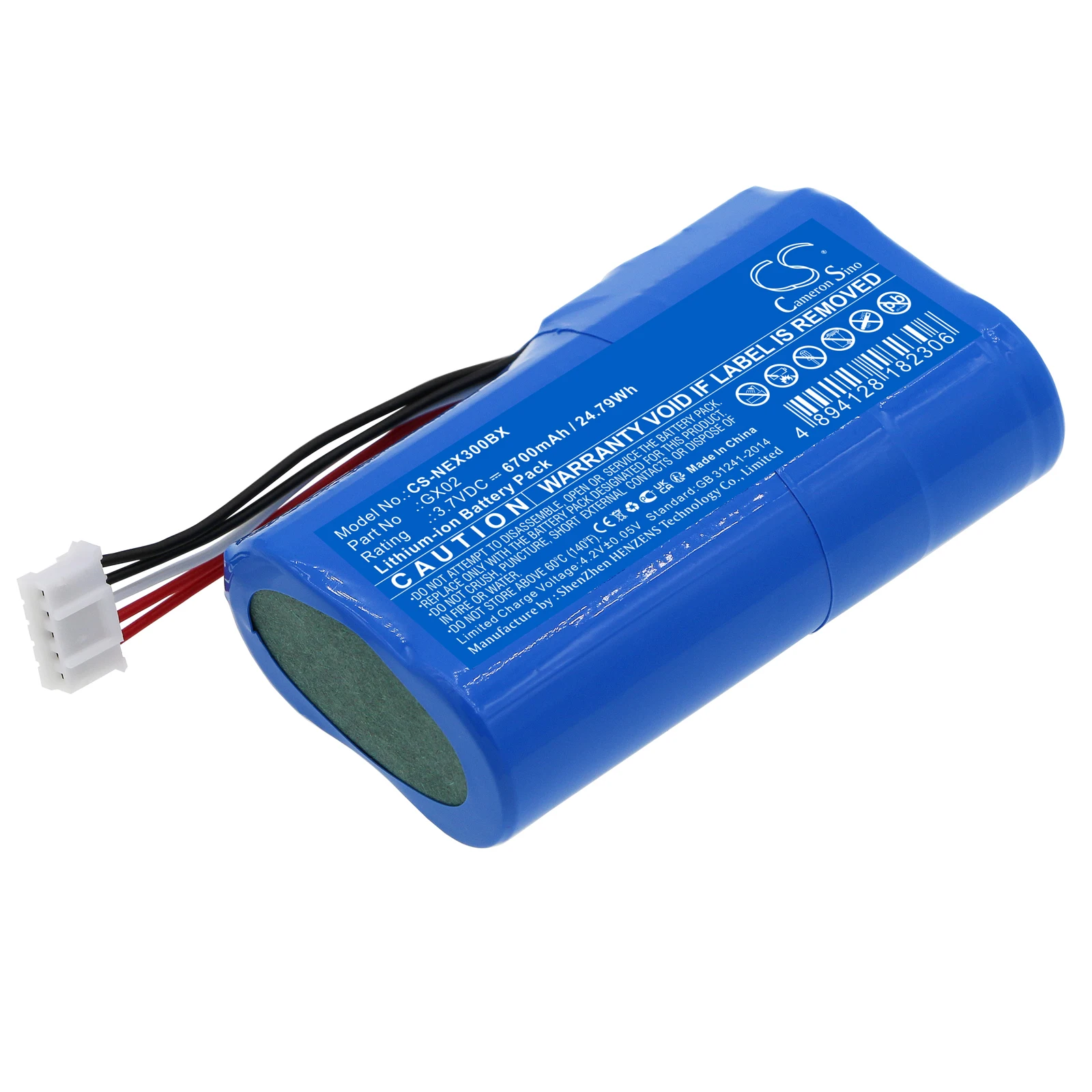 CS Replacement Battery For NEXGO N3, N5 GX02 6700mAh / 24.79Wh Power Tools