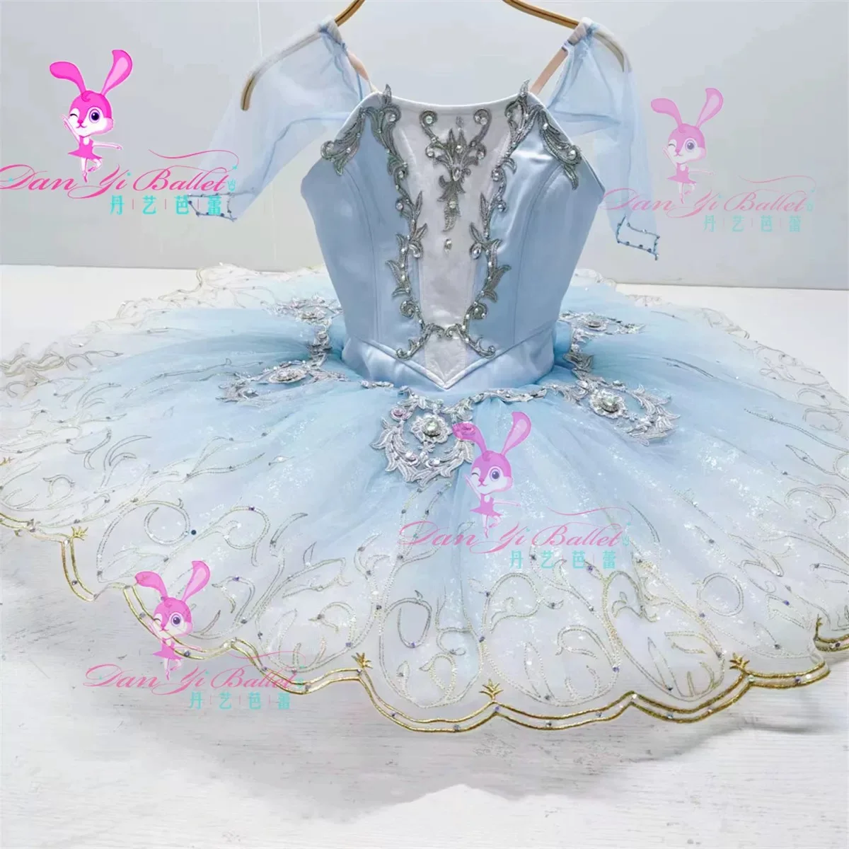 Danyi professional ballet blue universal performance dress tutu dress competition costume GDP customization