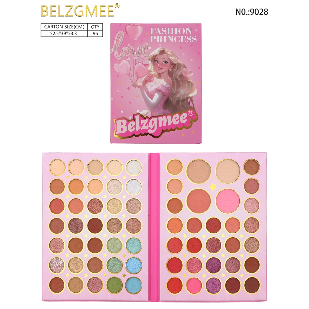 BELZGMEE 65 Colors Fashion Princess Matte Eye Shadow Palette Book Colorful Eyeshadow Pigments Professional Cosmetics for Eyes