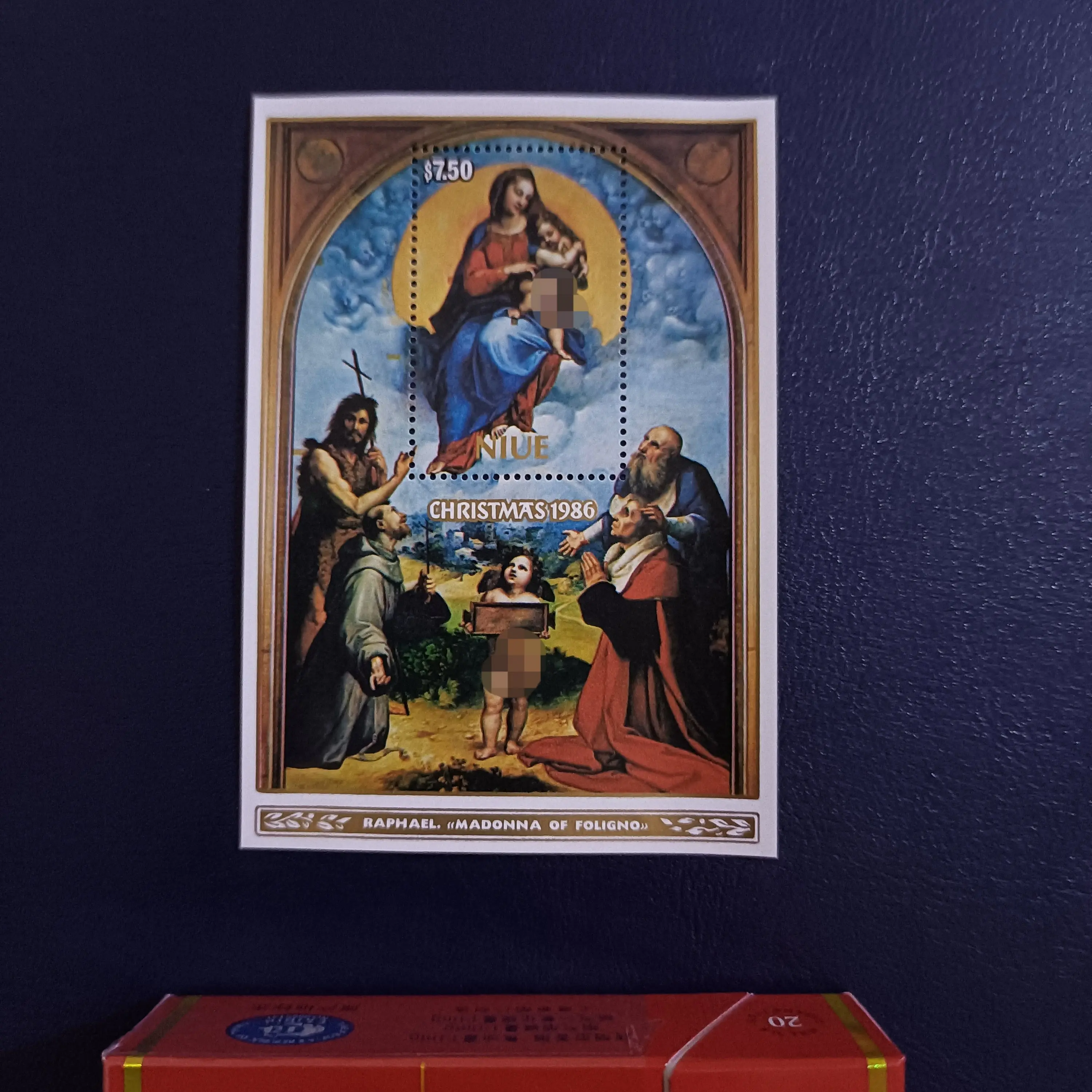 

Почтовые марки Ниуэ, 1986 год, рождественский листок, 1 шт., новые, без надпечатки, коллекционные почтовые марки, материалы для скрапбукинга, аксессуары