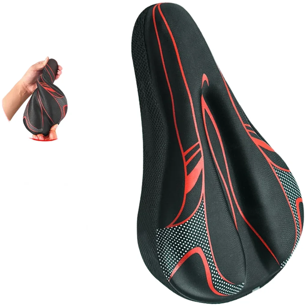 Bike Seat Cover with Thick Silicone Sponge for Road and For Mountain Bicycles with Ergonomic Design and Ventilation Channel
