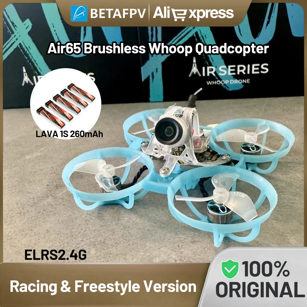 

BETAFPV Racing/Freestyle ELRS2.4G (5IN1) Air65 Brushless Whoop Quadcopter Mini Drone 5.8G 25mw~400mw VTX with C03 Camera