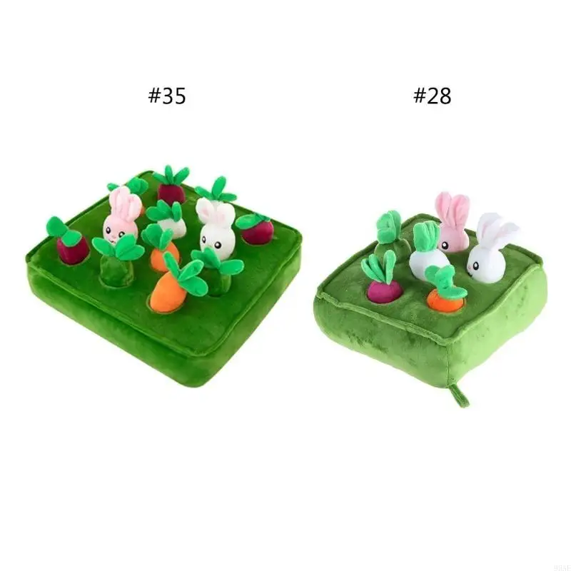 95AE Learning Toy Plush Educational Toy لأولاد وفتاة فرز وحساب Game Game Harvest Harvest