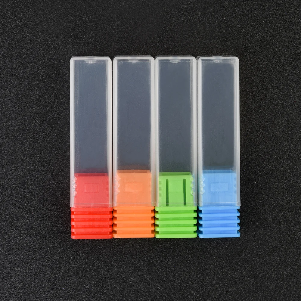 10/5pcs Empty Container for Nail Drill Bit Bur Holder Dust Proof Storage Box Milling Cutter Displayer Acrylic Manicure Accessory